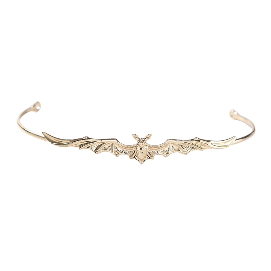 Bat Power Headband Tiara in Silver or Gold