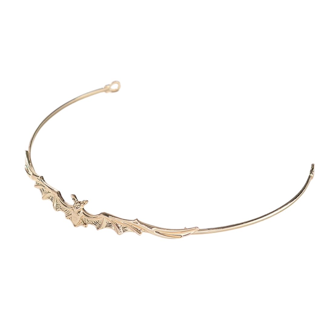 Bat Power Headband Tiara in Silver or Gold