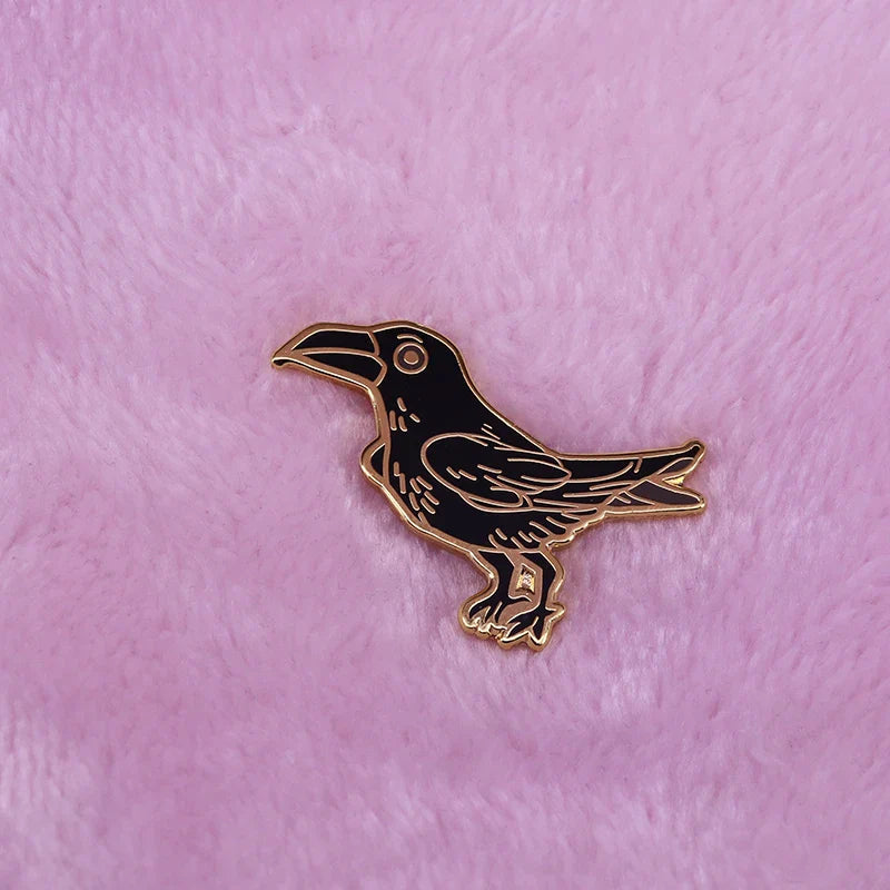 Raven Brooch