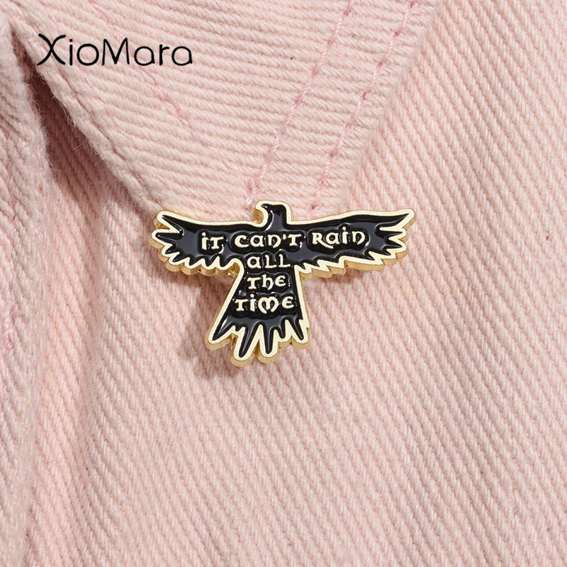 Crow Enamel Pin