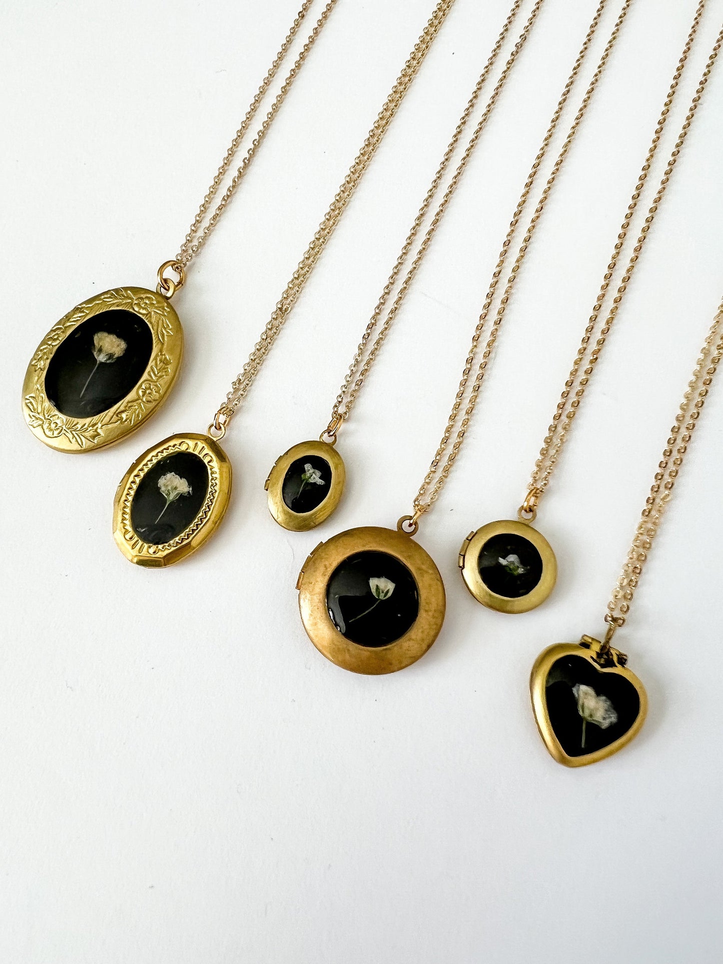 Wildflower Lockets with REAL Flowers